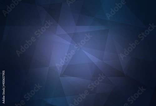 Dark Purple vector abstract polygonal template.