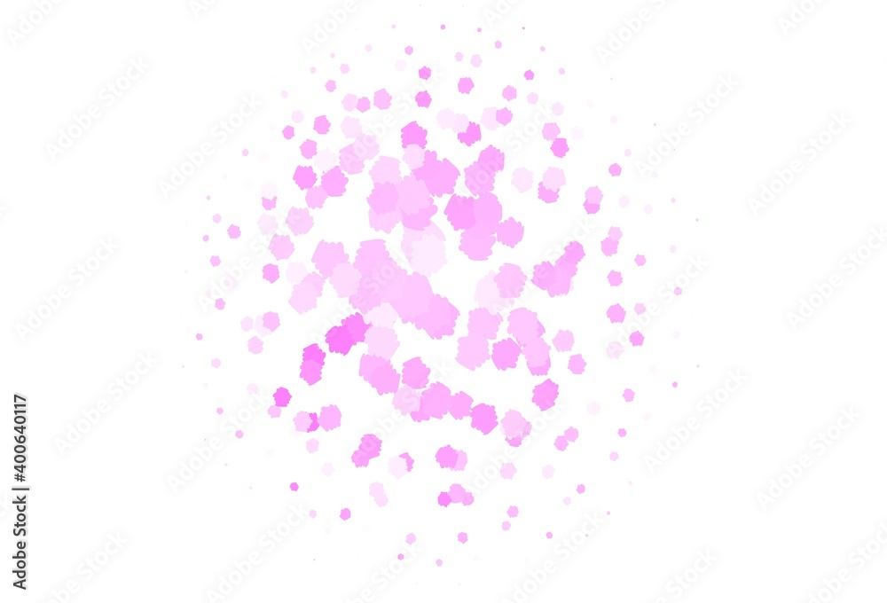 Light Pink vector texture with abstract forms.