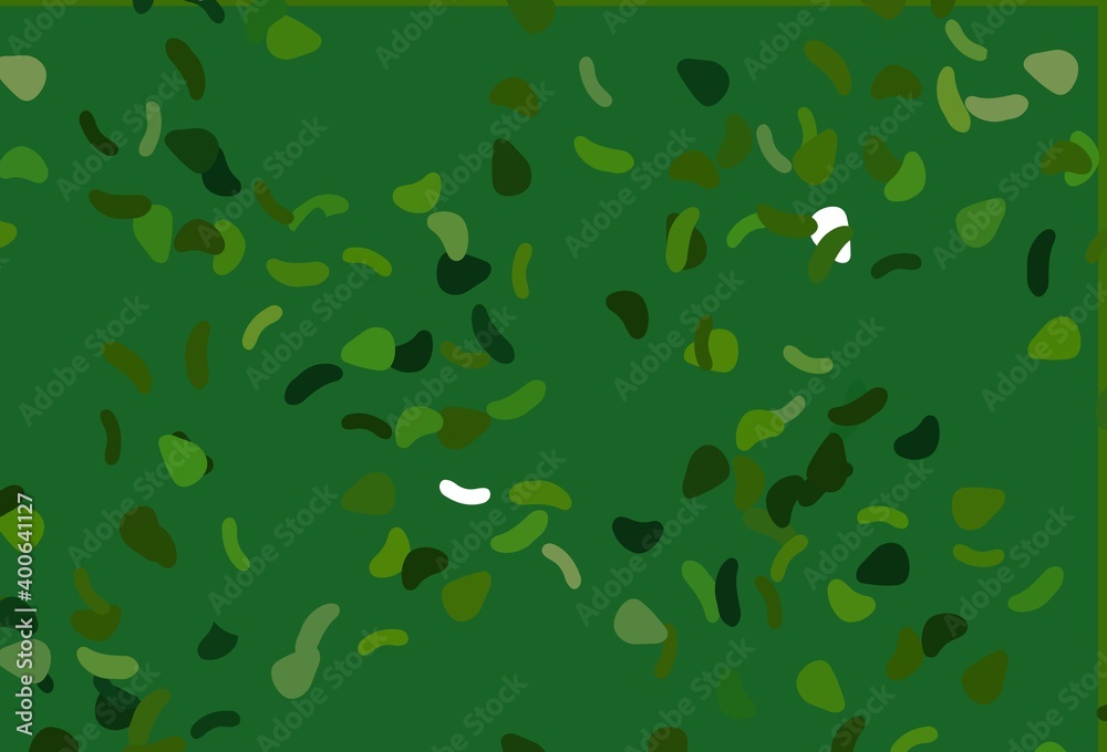 Light Green vector background with abstract forms. Light Green vector background with abstract forms.