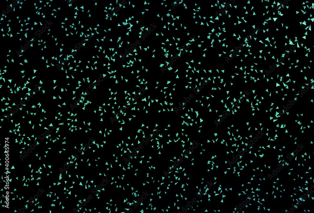 Dark Green vector pattern with polygonal style.