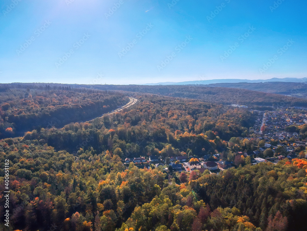 Fototapeta premium Drohnenblick