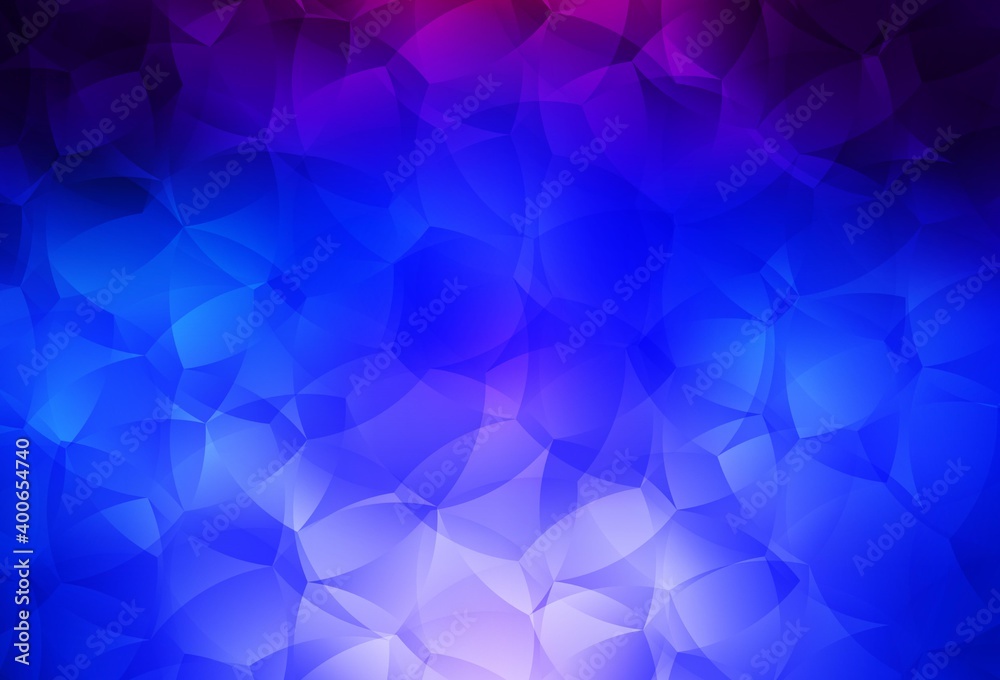 Fototapeta premium Dark Pink, Blue vector backdrop with memphis shapes.