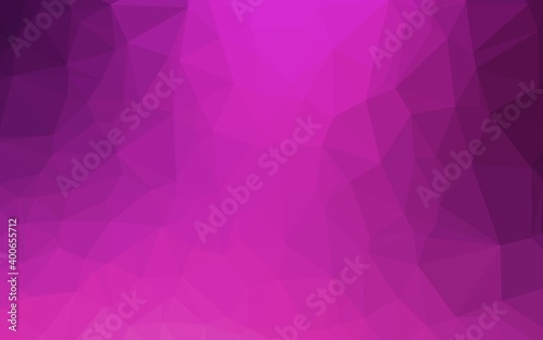 Light Pink vector abstract polygonal texture.