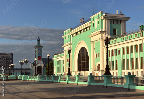 Novosibirsk-Main train station in the morning
