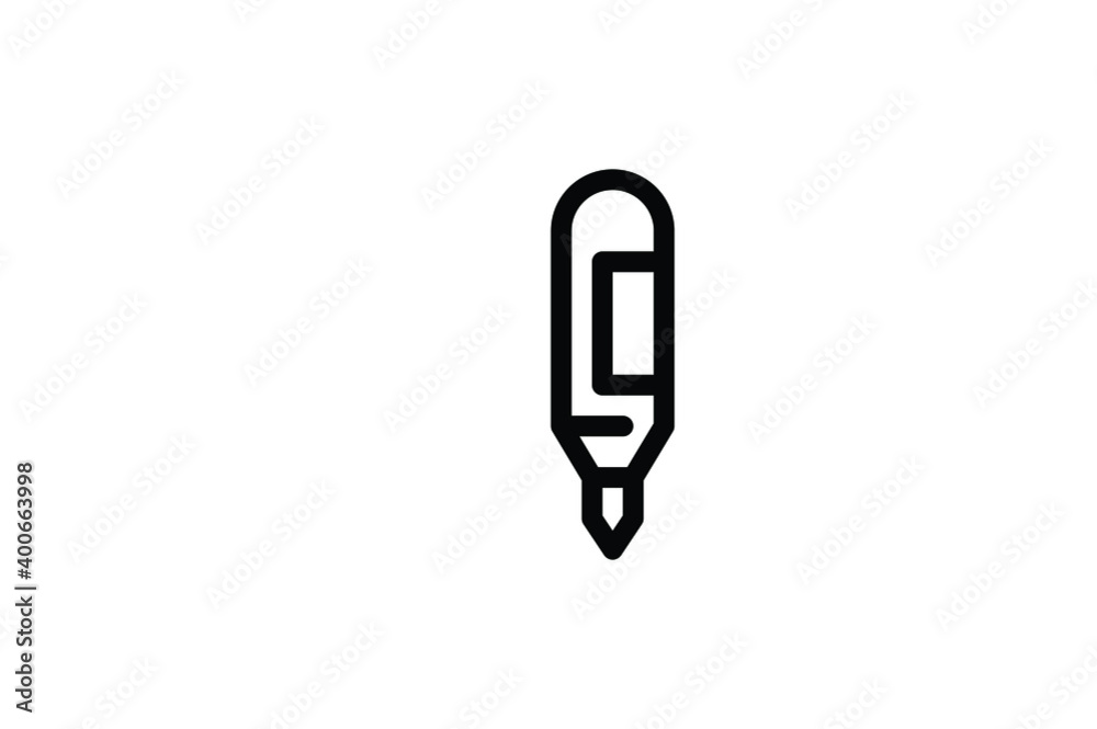 Pet Shop Outline Icon - Marker