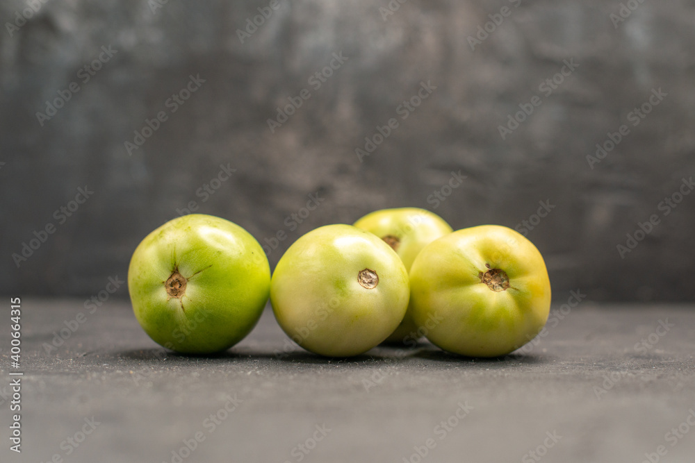 Top view of fresh green vegetables on dark background Top view of fresh green vegetables on dark background