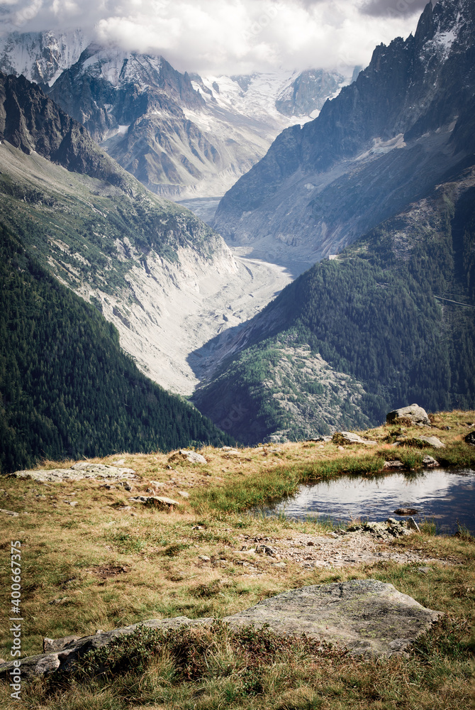 Obraz premium Glacier, Chamonix