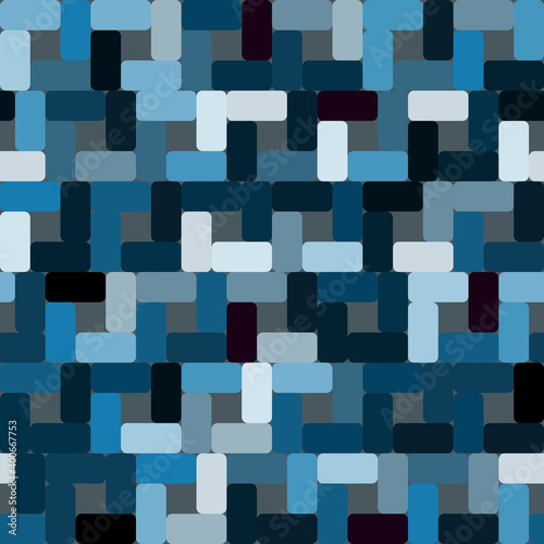Abstract Colorful Seamless Rectangle Bricks Pattern Background