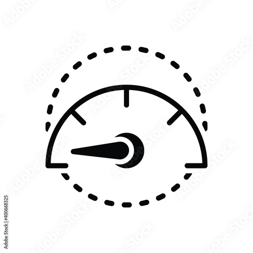 Black solid icon for slowly