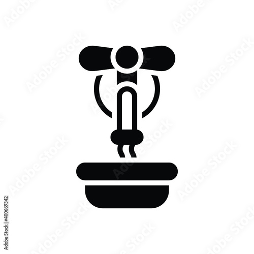 Black solid icon for pour
 