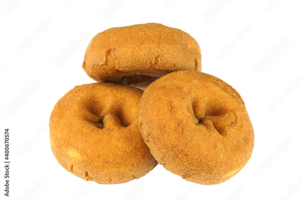 fresh plain cake donut isolated on white background fresh plain cake donut isolated on white background