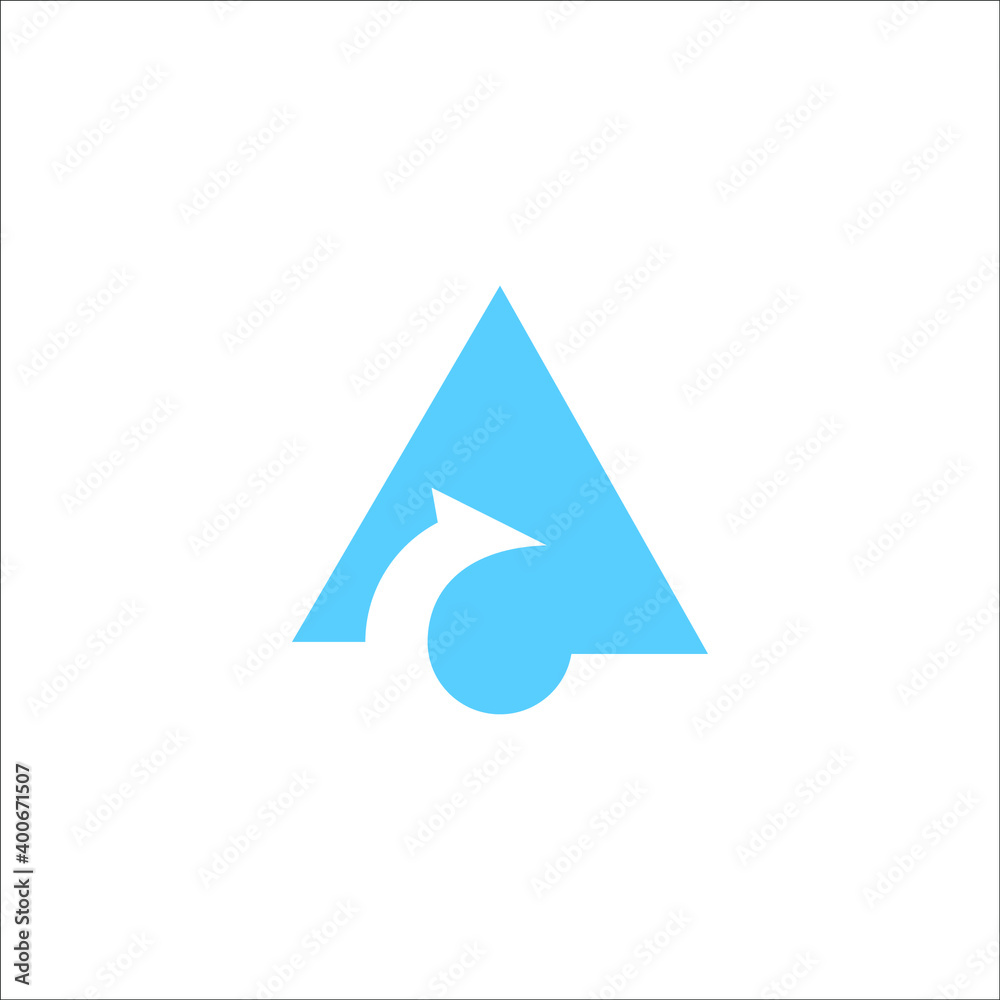 letter AC with arrow logo letter AC with arrow logo