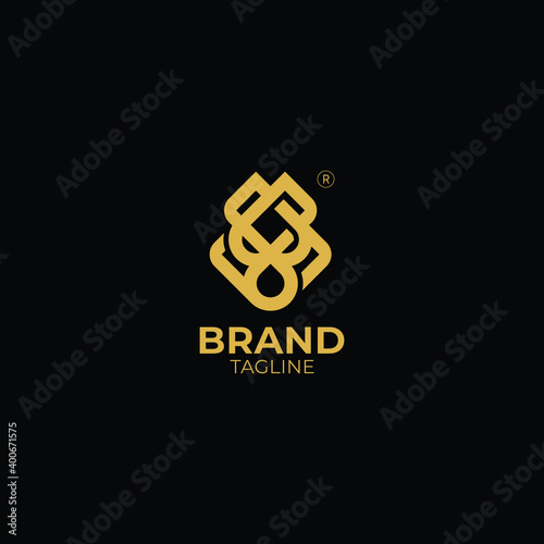 modern octo luxury abstract logo concept for tech business photo