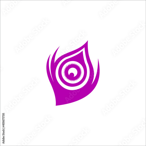 logo peacock icon templet vector