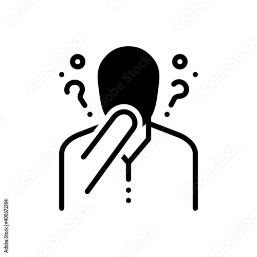 Black solid icon for supposed
