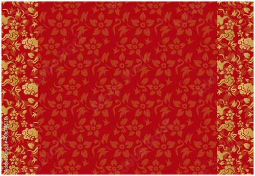 中華　和風　フレーム枠　背景