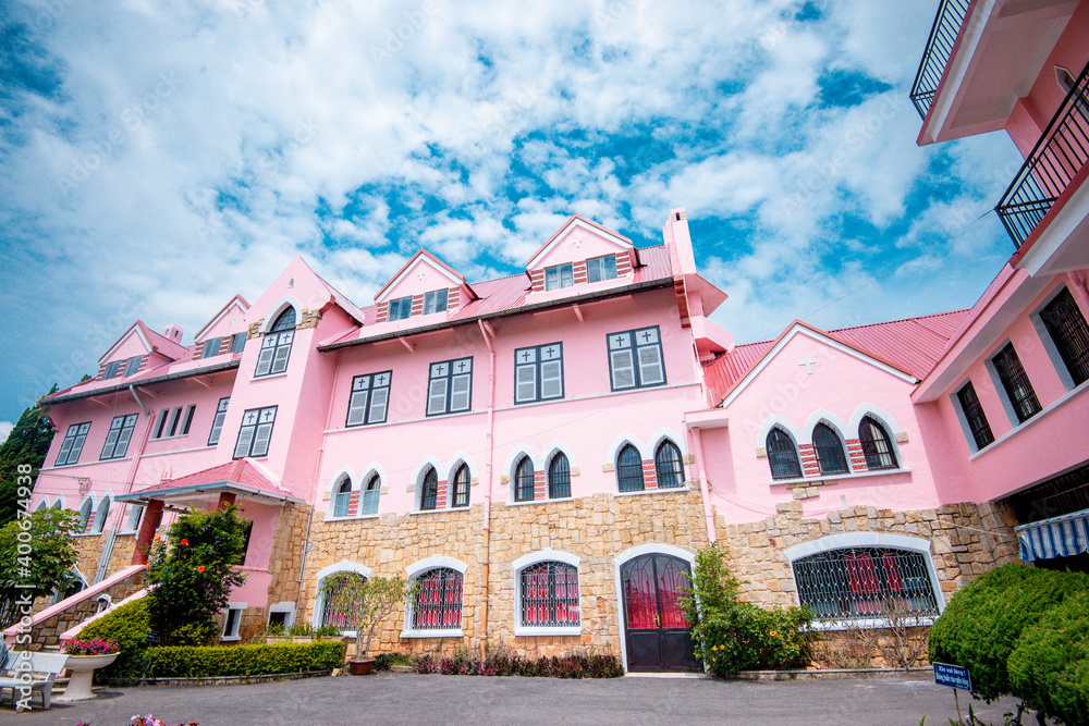 Obraz premium view of Domaine de Marie Church, Da Lat city, Viet Nam