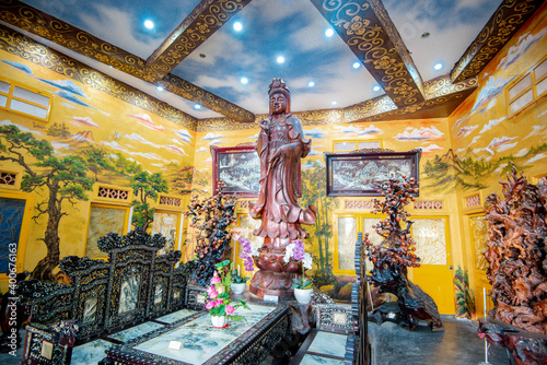 Yin statues at Linh Phuoc pagoda ( call Ve Chai pagoda) at Da Lat city, Viet Nam