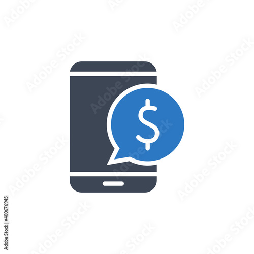 Mobile banking icon