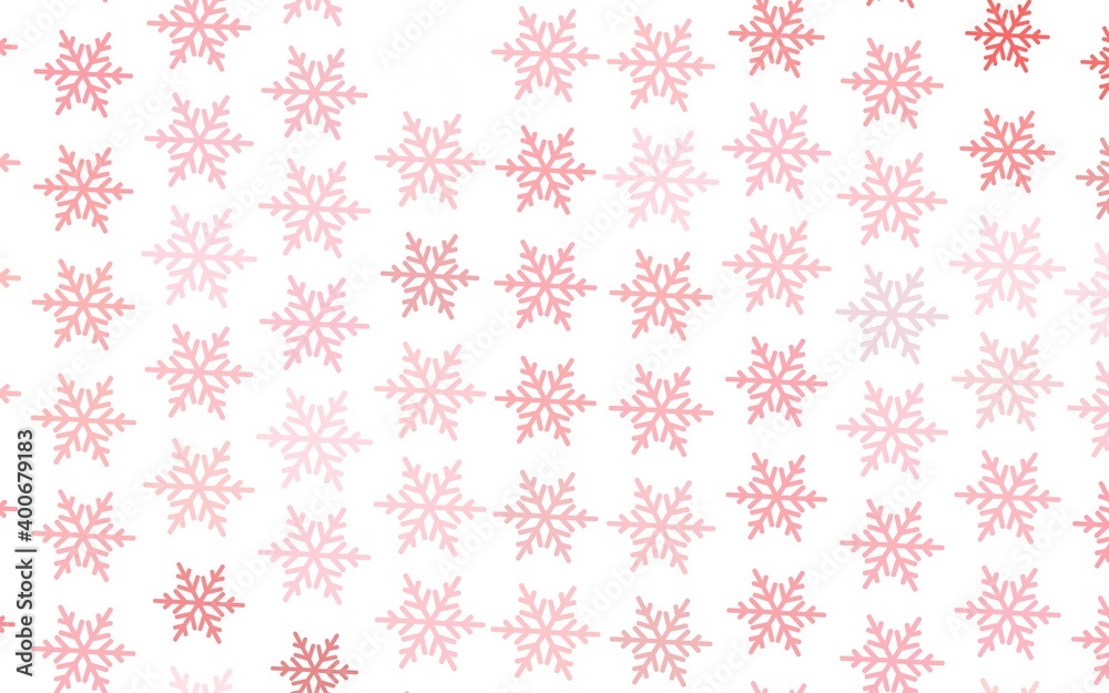 Light Red vector background with xmas snowflakes, stars. Light Red vector background with xmas snowflakes, stars.