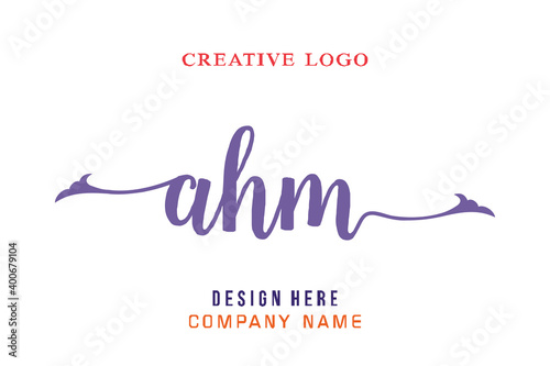 AHM lettering logo is simple, easy to understand and authoritative