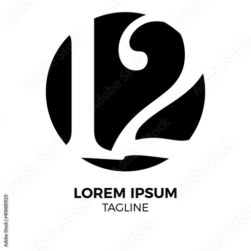Vector of 12 logo design elements. Number 12. Eps10 vector illustration.