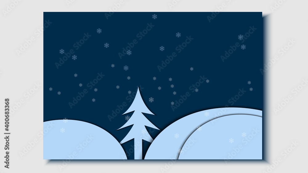 Naklejka premium Christmas party poster design. Snowman illustration. Winter holidays background. Winter postcard. Eps10 vector