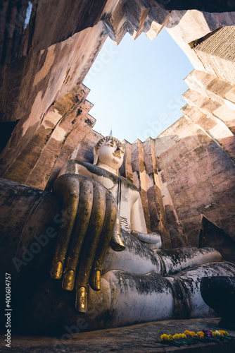 Buddha statue in Wat Sri Chum  Sukothai  Thailand