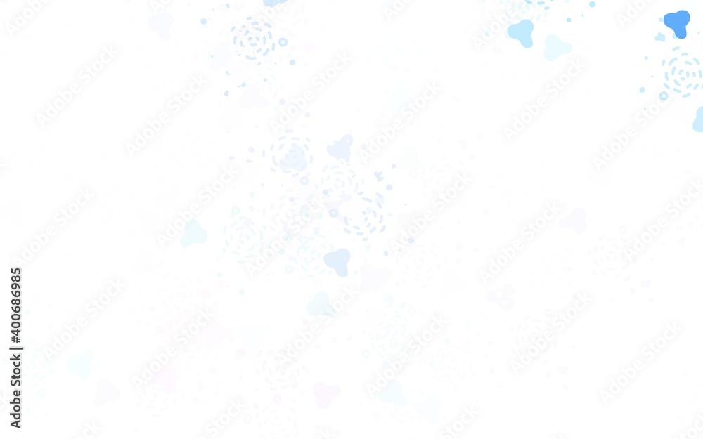 Light Blue, Red vector template with chaotic shapes. Light Blue, Red vector template with chaotic shapes.