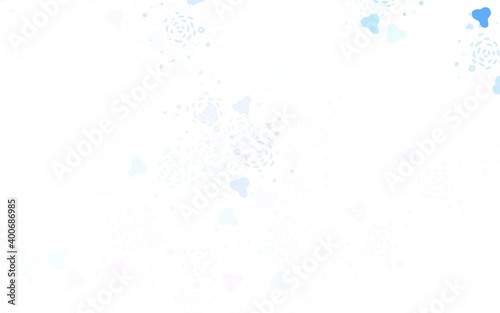 Wallpaper Mural Light Blue, Red vector template with chaotic shapes. Torontodigital.ca