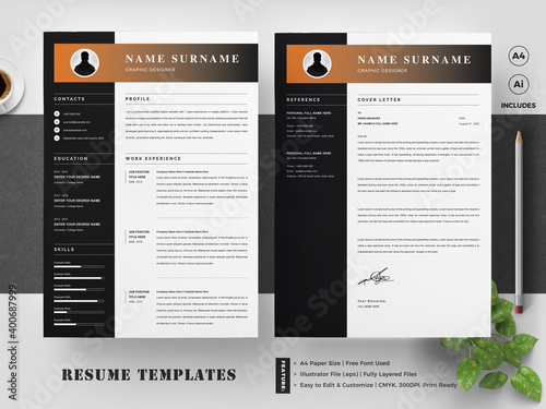Resume Template with Cover Letter