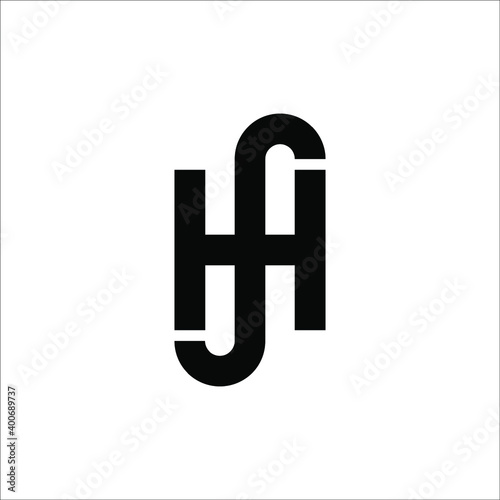 letter HS logo