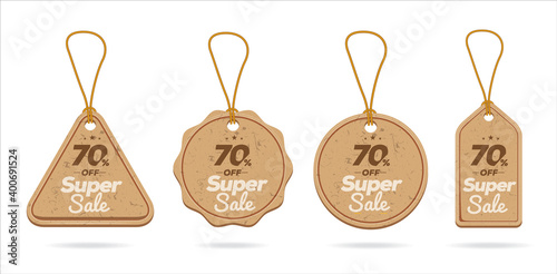 Classic Tag design for supper sales ,Vector