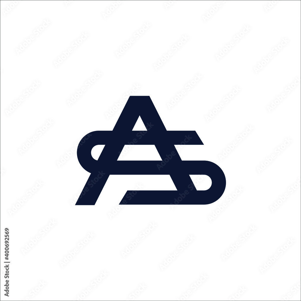 AS letter logo AS letter logo