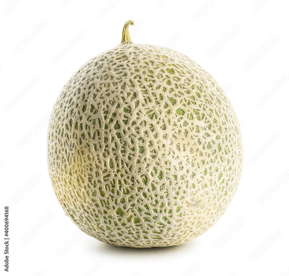 Sweet ripe melon on white background Sweet ripe melon on white background