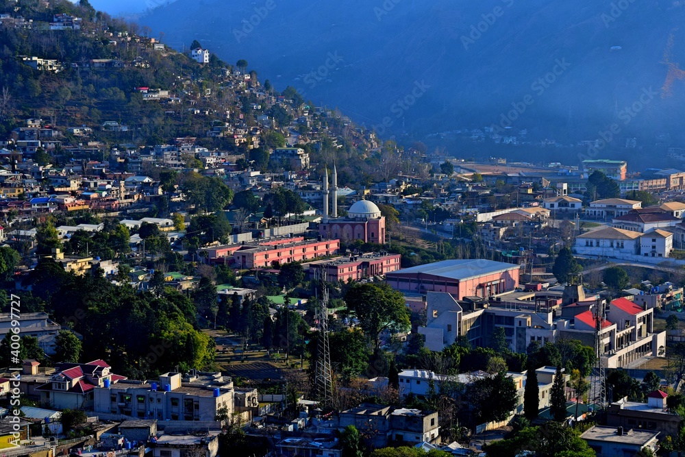Fototapeta premium View of Muzaffarabad City