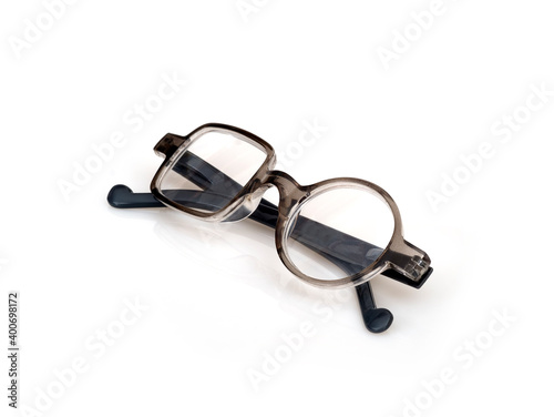 Glasses isolated on white background for applying on a portrai