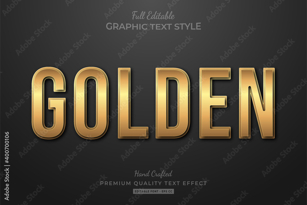 Golden Elegant Editable Text Effect Font Style Golden Elegant Editable Text Effect Font Style