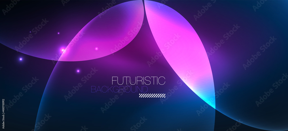 Neon ellipses abstract backgrounds. Shiny bright round shapes glowing in the dark. Vector futuristic illustrations for covers, banners, flyers and posters and other Neon ellipses abstract backgrounds. Shiny bright round shapes glowing in the dark. Vector futuristic illustrations for covers, banners, flyers and posters and other