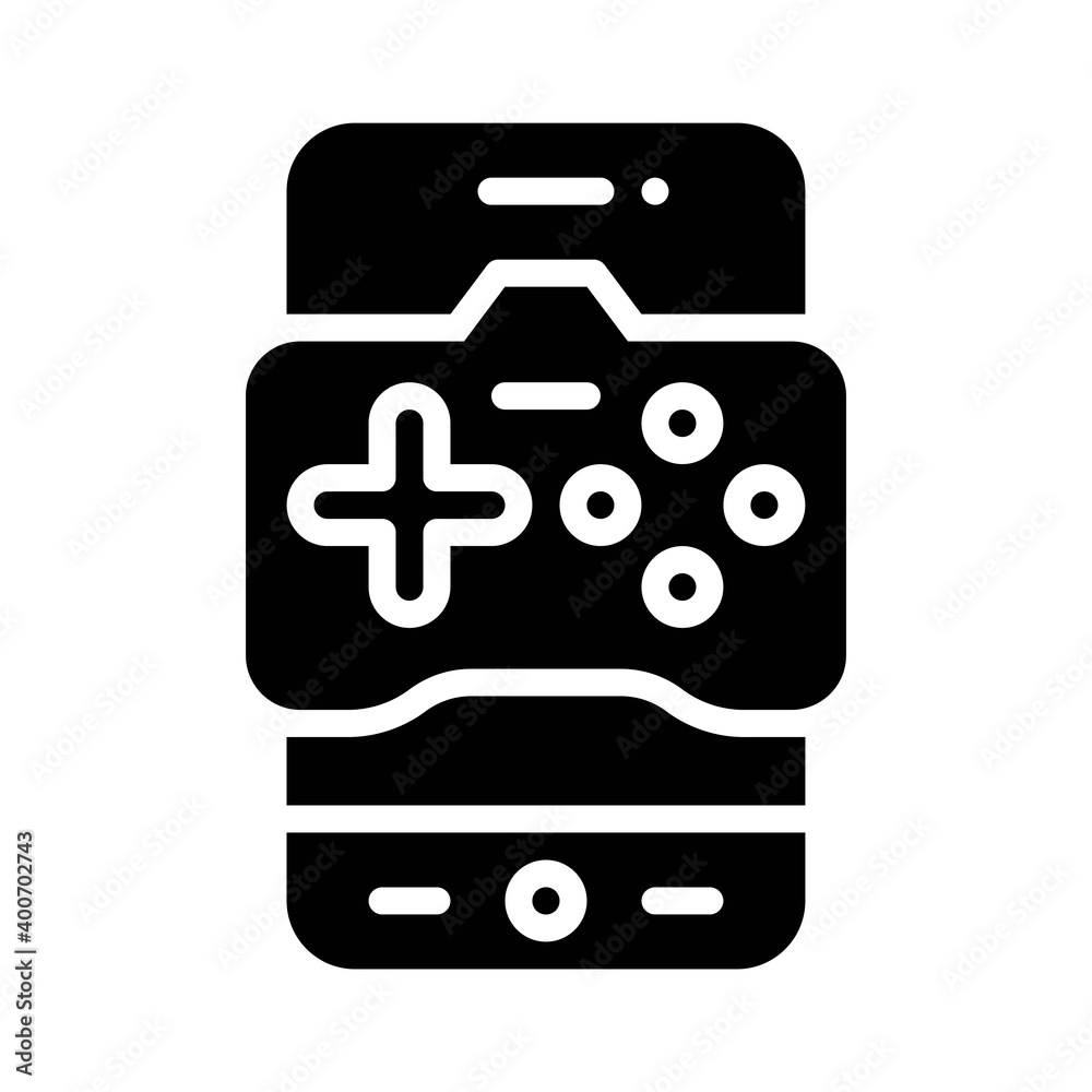 Game controller icon, Mobile application vector illustration Game controller icon, Mobile application vector illustration