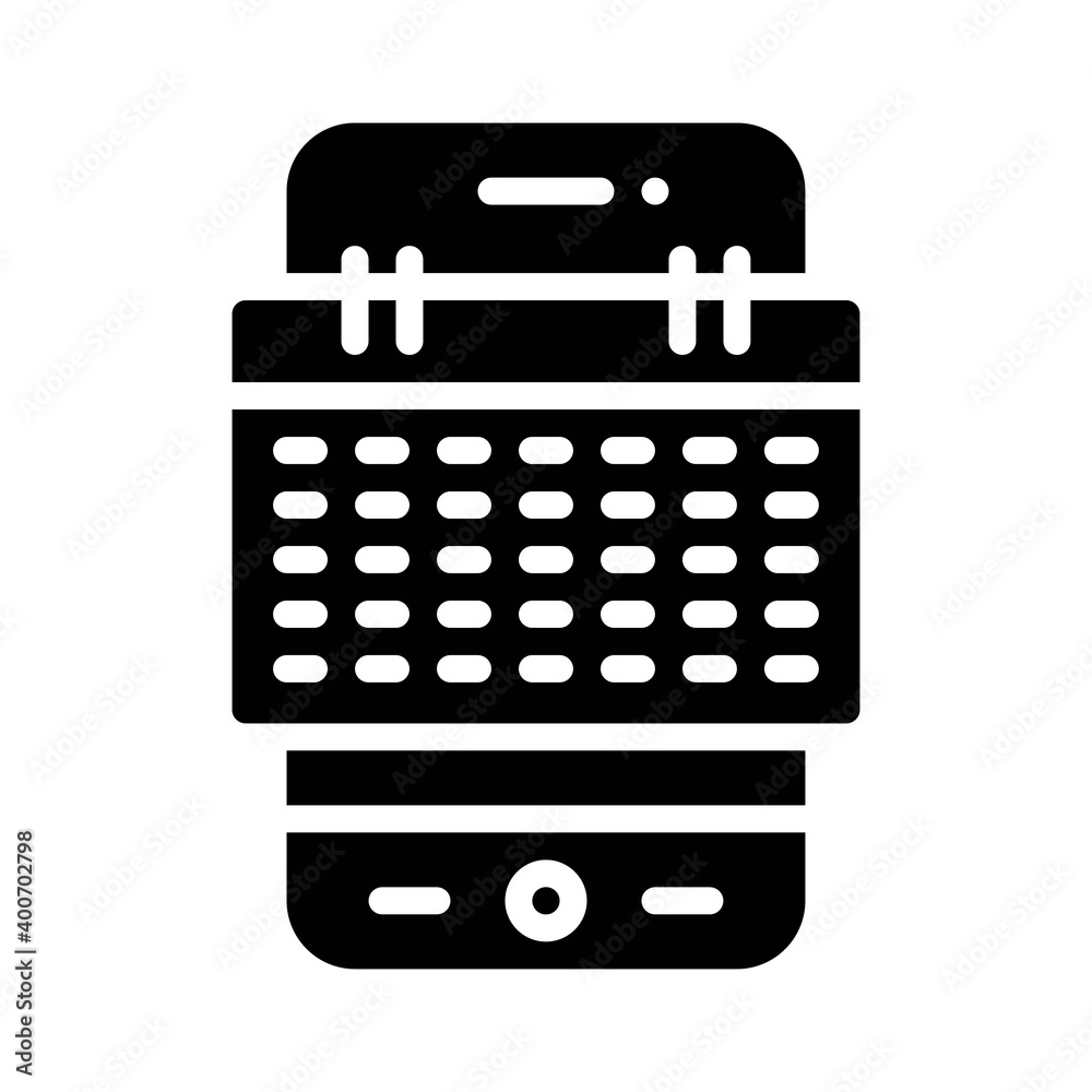 Calendar App icon, Mobile application vector illustration Calendar App icon, Mobile application vector illustration