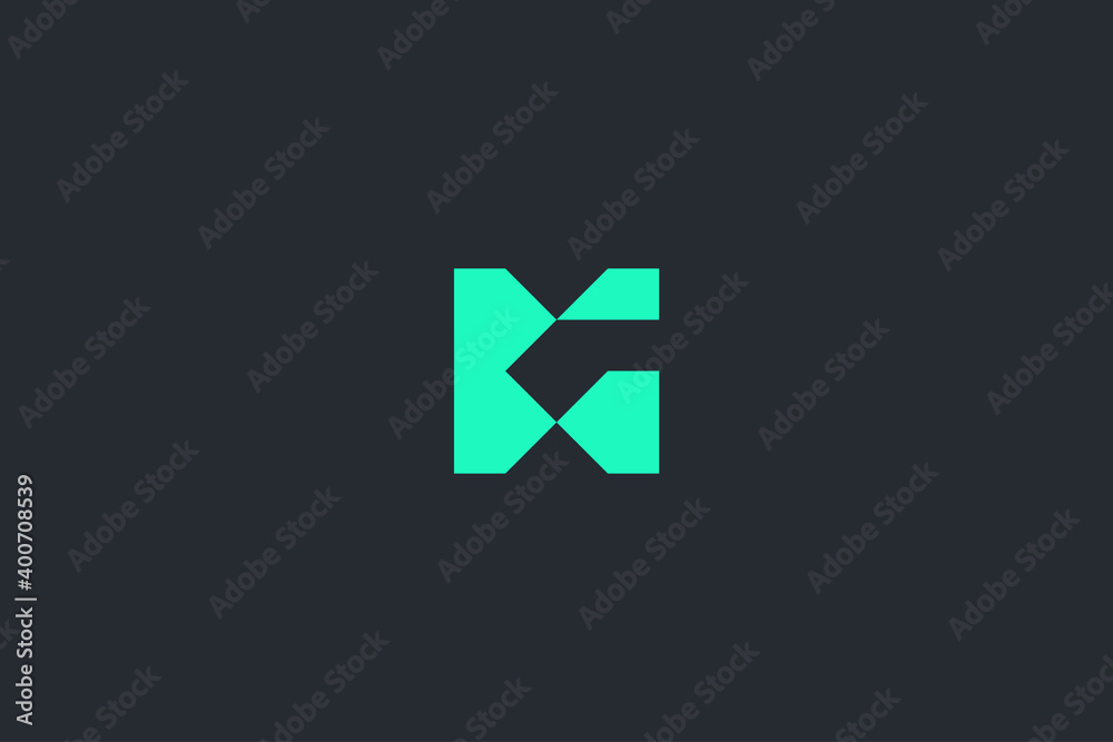 Minimal Modern Abstract Letter G Dark Background Logo Template Minimal Modern Abstract Letter G Dark Background Logo Template