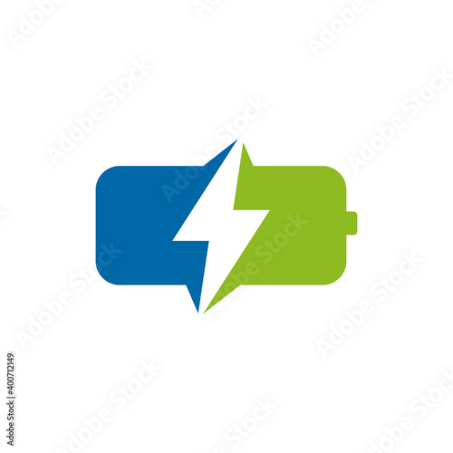 Free Download Power battery logo design template - GFXLoad