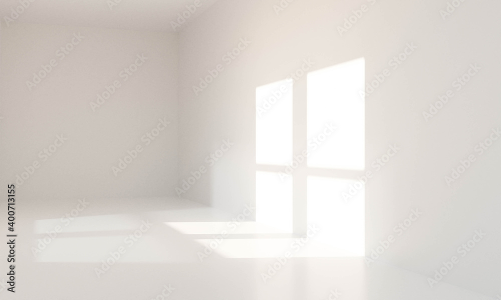 3d render of empty room interior wall background with sunlight and shadow. 3d render of empty room interior wall background with sunlight and shadow.