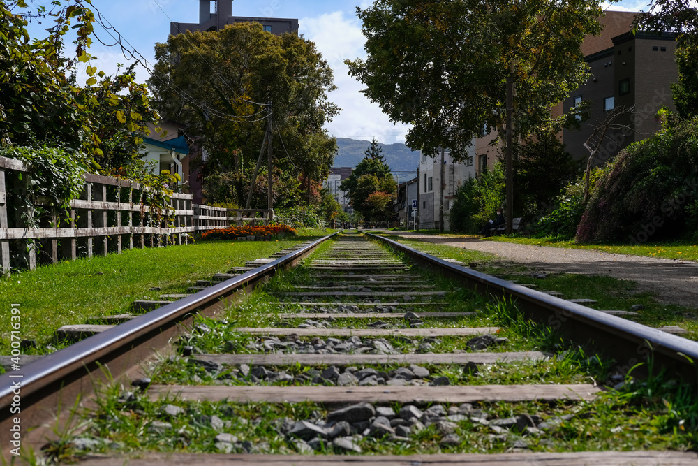 Fototapeta premium 北海道小樽の手宮線跡