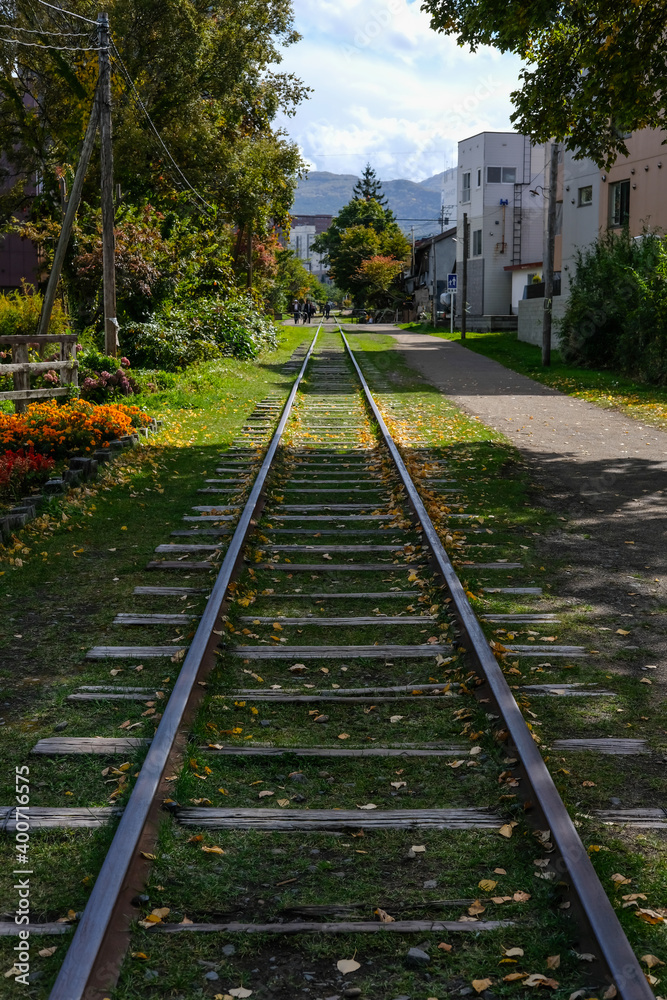 Fototapeta premium 北海道小樽の手宮線跡