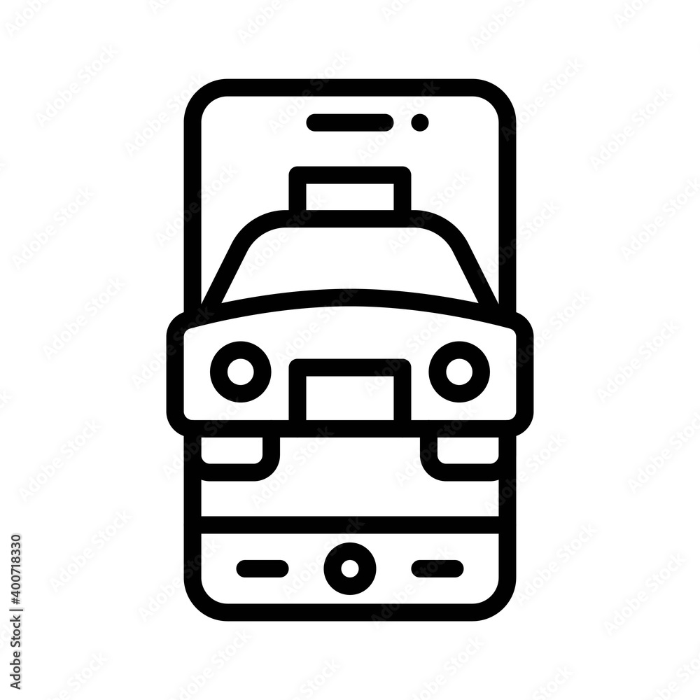 Taxi App icon, Mobile application vector illustration Taxi App icon, Mobile application vector illustration