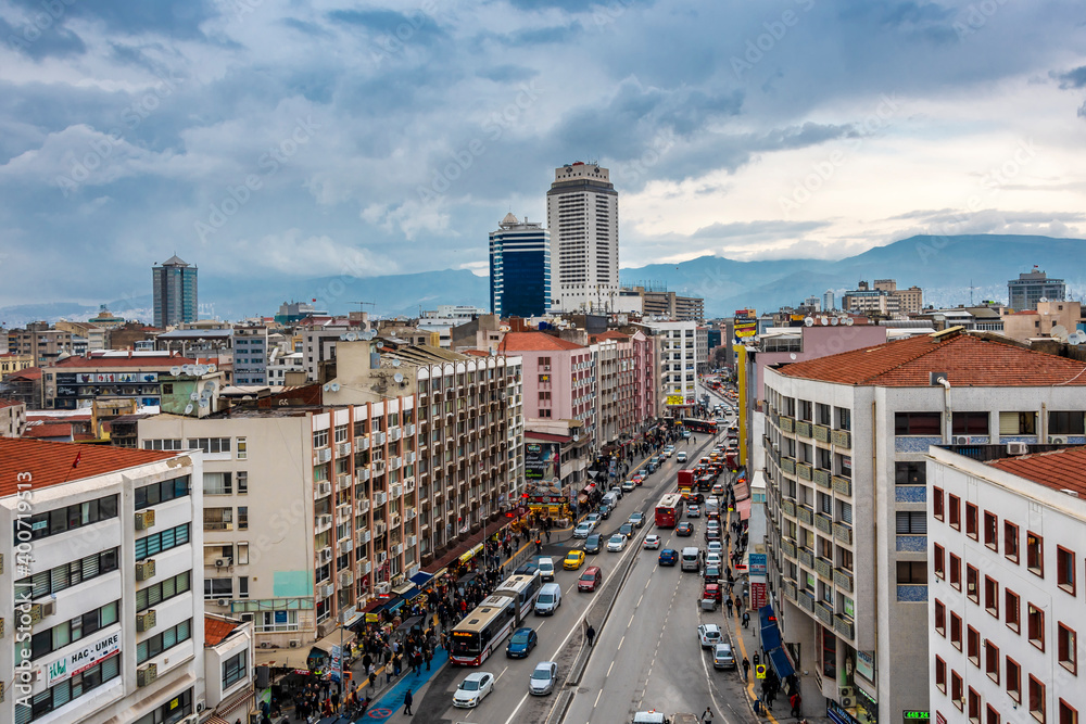Kemeralti District view in Izmir City of Turkey