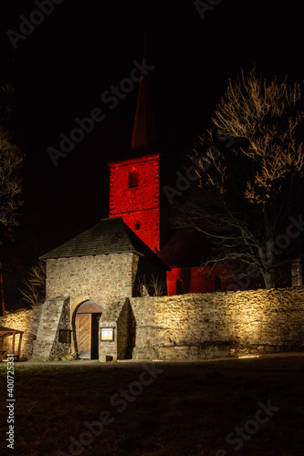 Swierzawa - romanesque church Poland - Kaczawskie Mountains photo