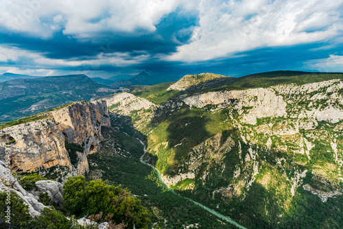 View at Gorges du Verodon, Alpes de Haute Provence, The Verdon natural regional park, Provence, France, Europe